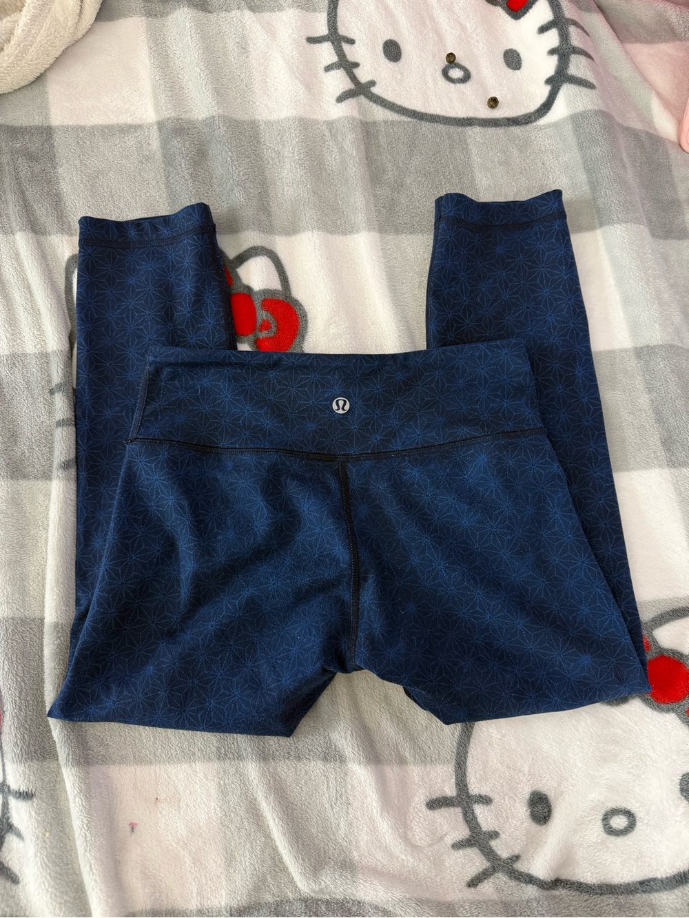 lululemon athletica Navy Geometric Pattern Leggings workout athletic women’s